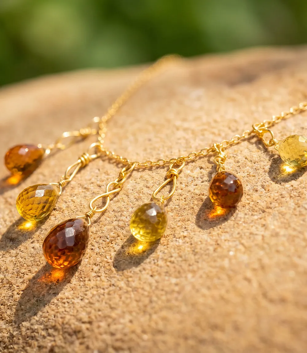 Mixed Citrine Dangle Necklace sold by Karen Kane product image thumbnail 3