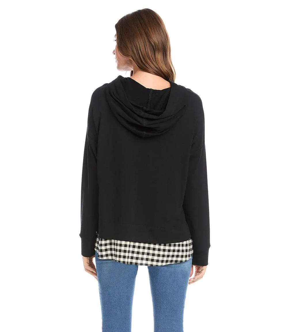 Contrast Hem Hoodie sold by Karen Kane product image thumbnail 3