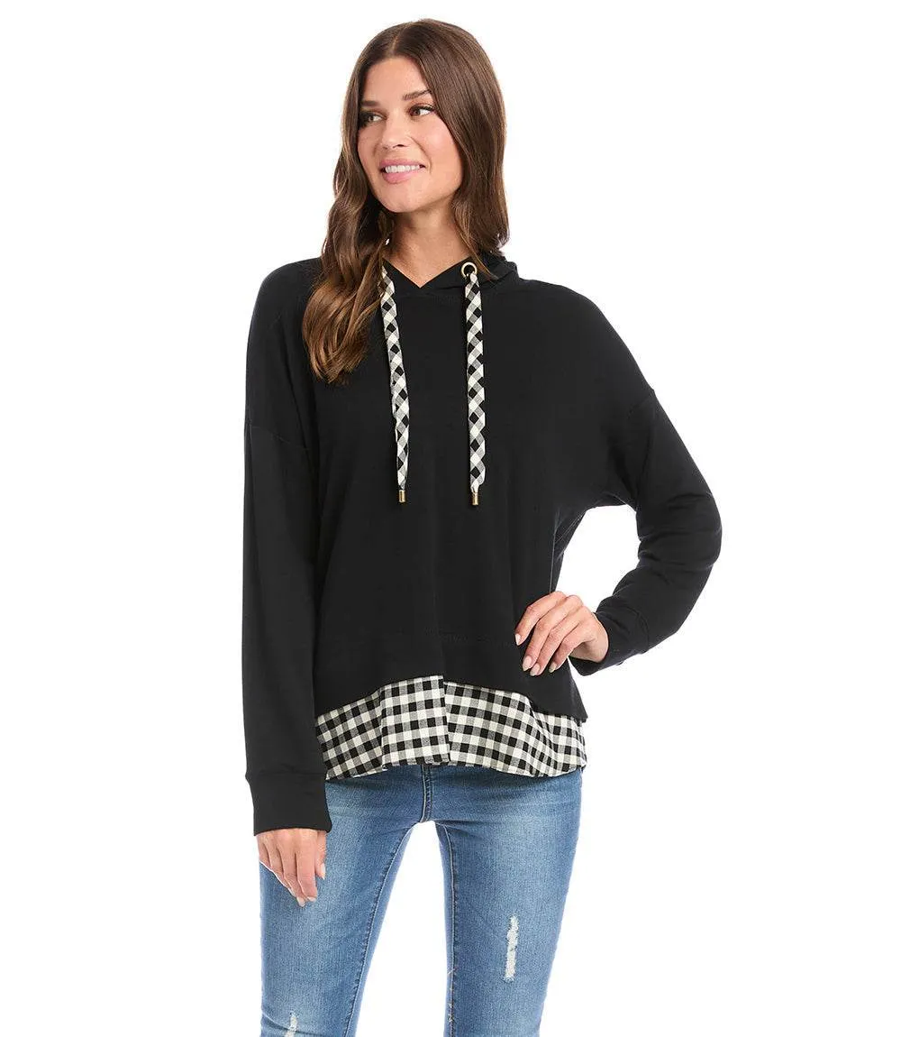 Contrast Hem Hoodie sold by Karen Kane product image thumbnail 4