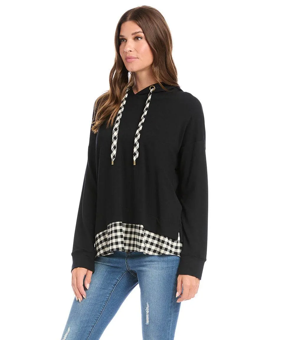 Contrast Hem Hoodie sold by Karen Kane product image thumbnail 2