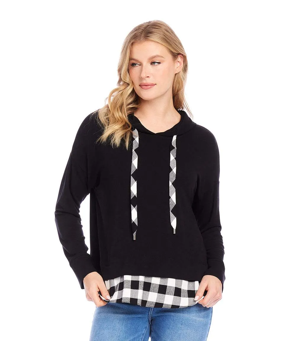 Contrast Hem Hoodie sold by Karen Kane product image thumbnail 5