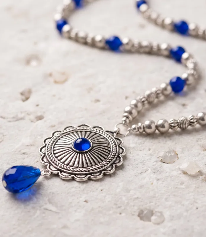 Embellished Concho Necklace made by Karen Kane