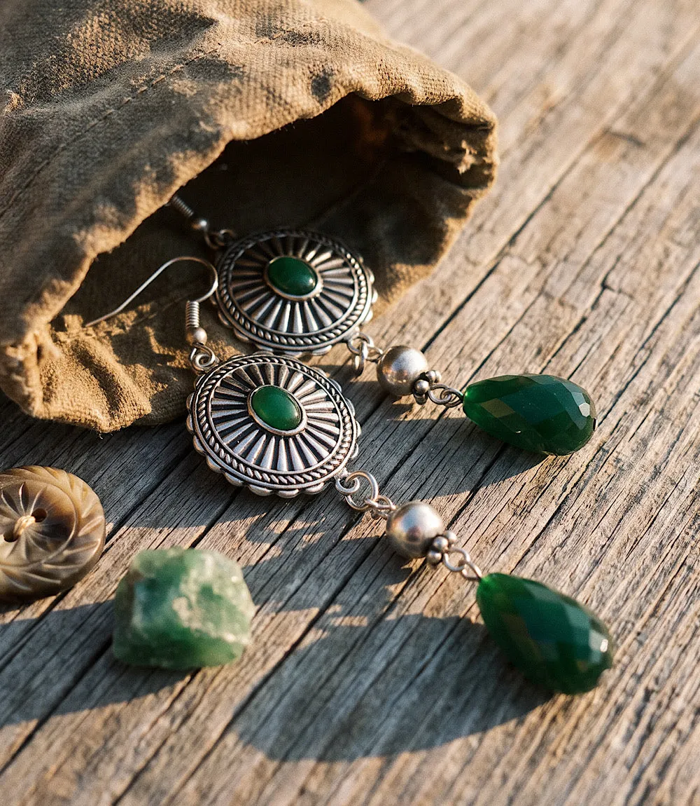 Beaded Concho Earrings sold by Karen Kane product image thumbnail 3