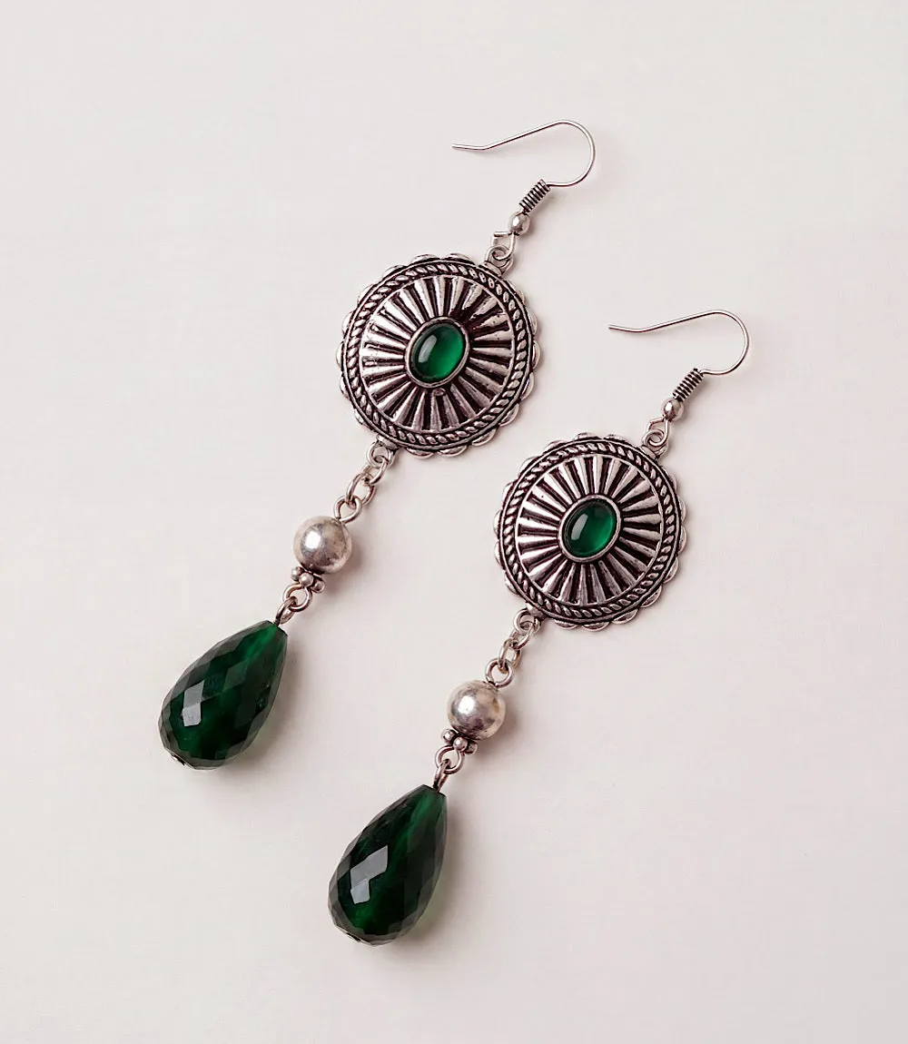 Beaded Concho Earrings sold by Karen Kane product image thumbnail 4