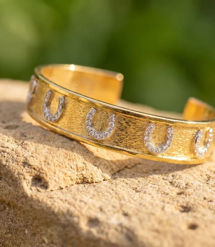 Horseshoe Cuff Bracelet made by Karen Kane