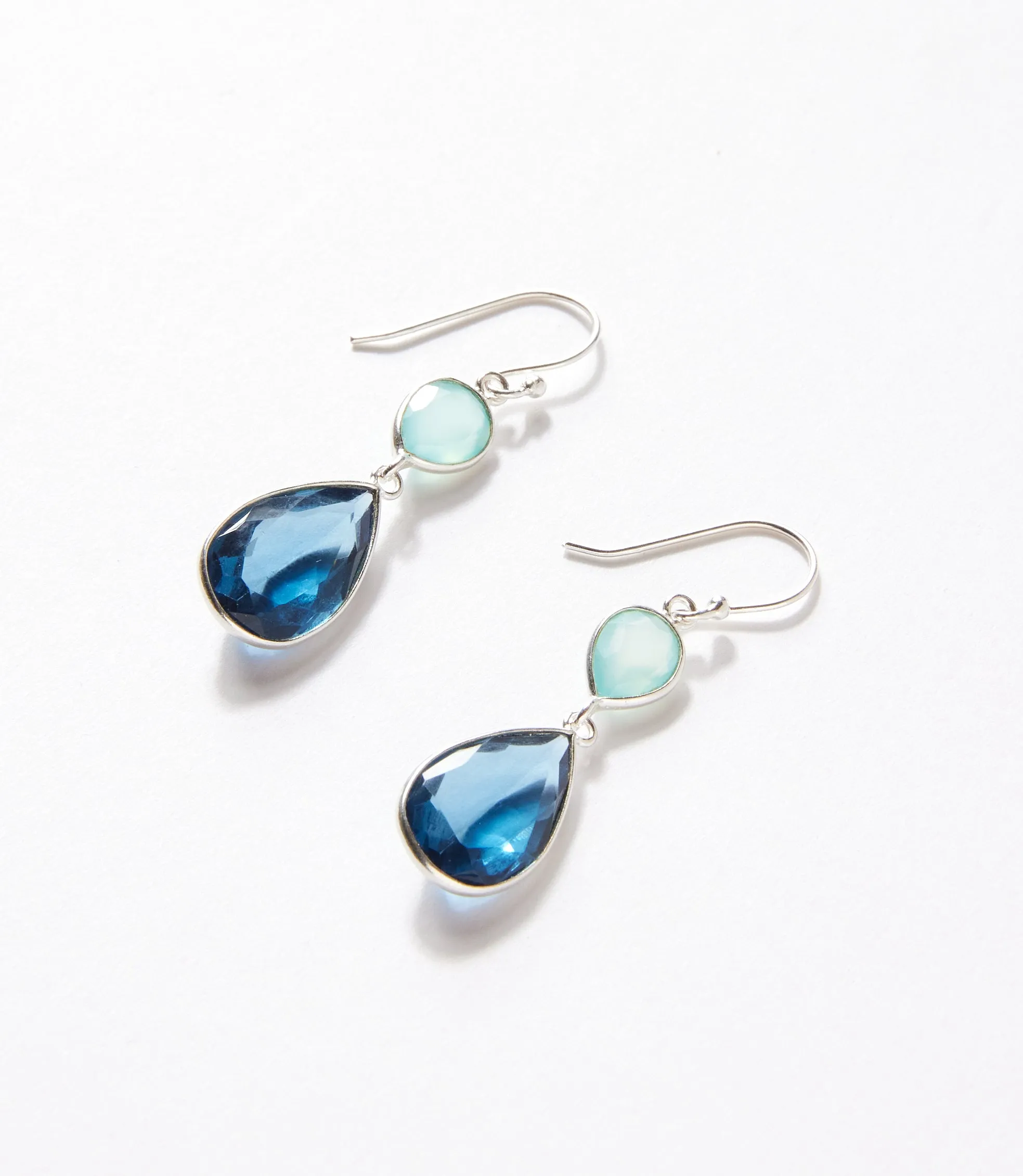 Mixed Gemstone Teardrop Earrings sold by Karen Kane product image thumbnail 2