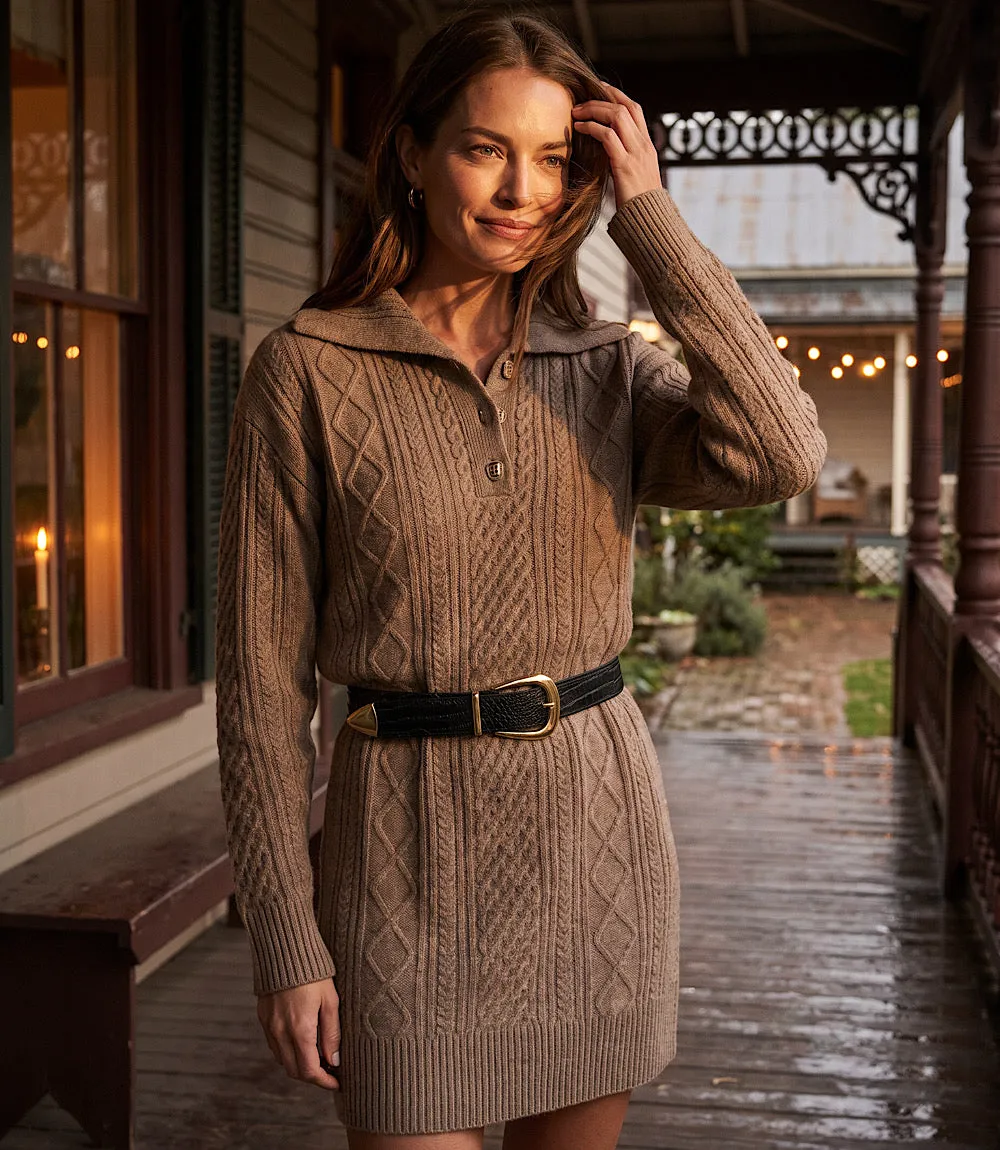 Cable Knit Sweater Dress sold by Karen Kane product image thumbnail 3