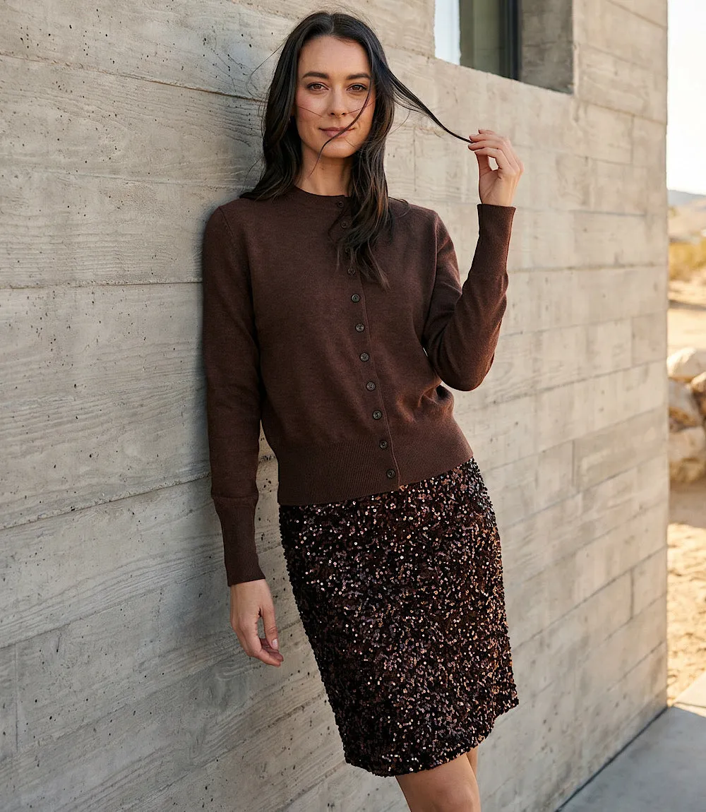 Velvet Sequin Pencil Skirt sold by Karen Kane product image thumbnail 3