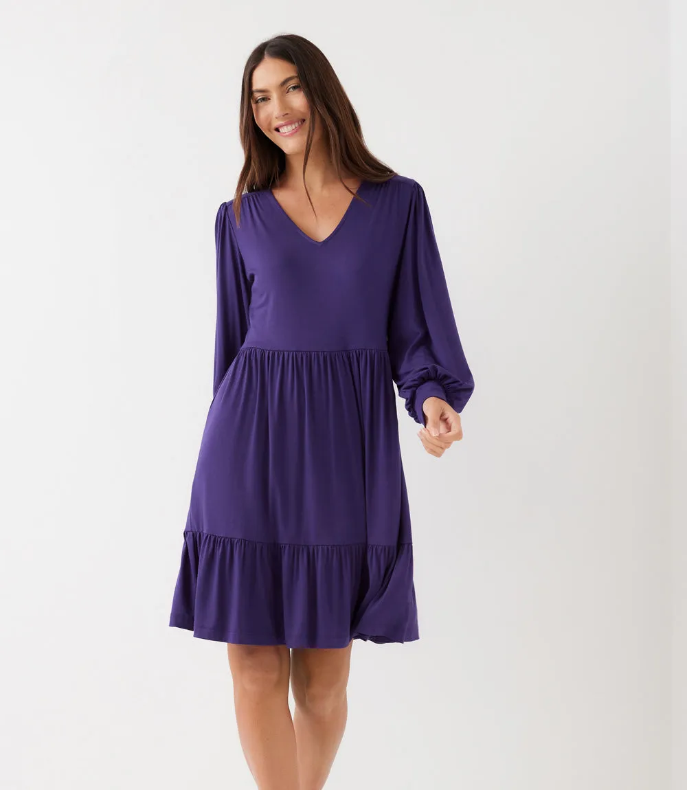 Long Sleeve Tiered Dress sold by Karen Kane product image thumbnail 2