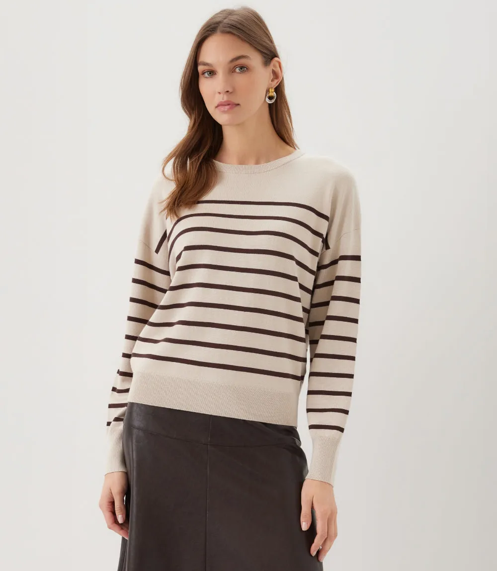 Petite Size Stripe Crewneck Sweater sold by Karen Kane product image thumbnail 4