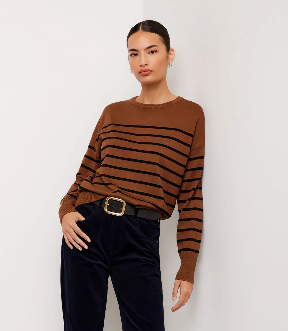 Stripe Crewneck Sweater sold by Karen Kane product image thumbnail 2