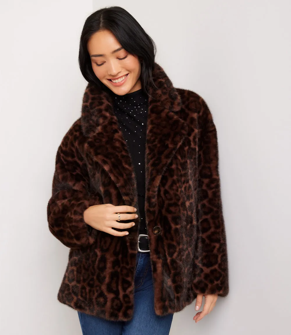 Faux Fur Jacket sold by Karen Kane product image thumbnail 4