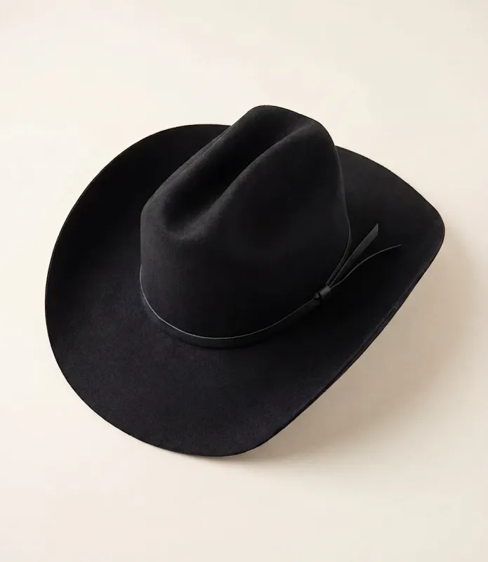 Wool Cowboy Hat With Leather Belt made by Karen Kane