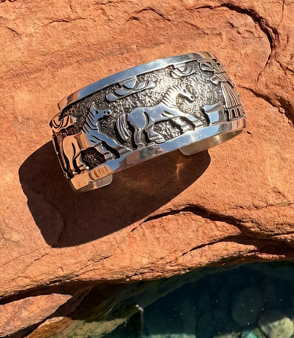 Embellished Sterling Silver Cuff Bracelet sold by Karen Kane product image thumbnail 2