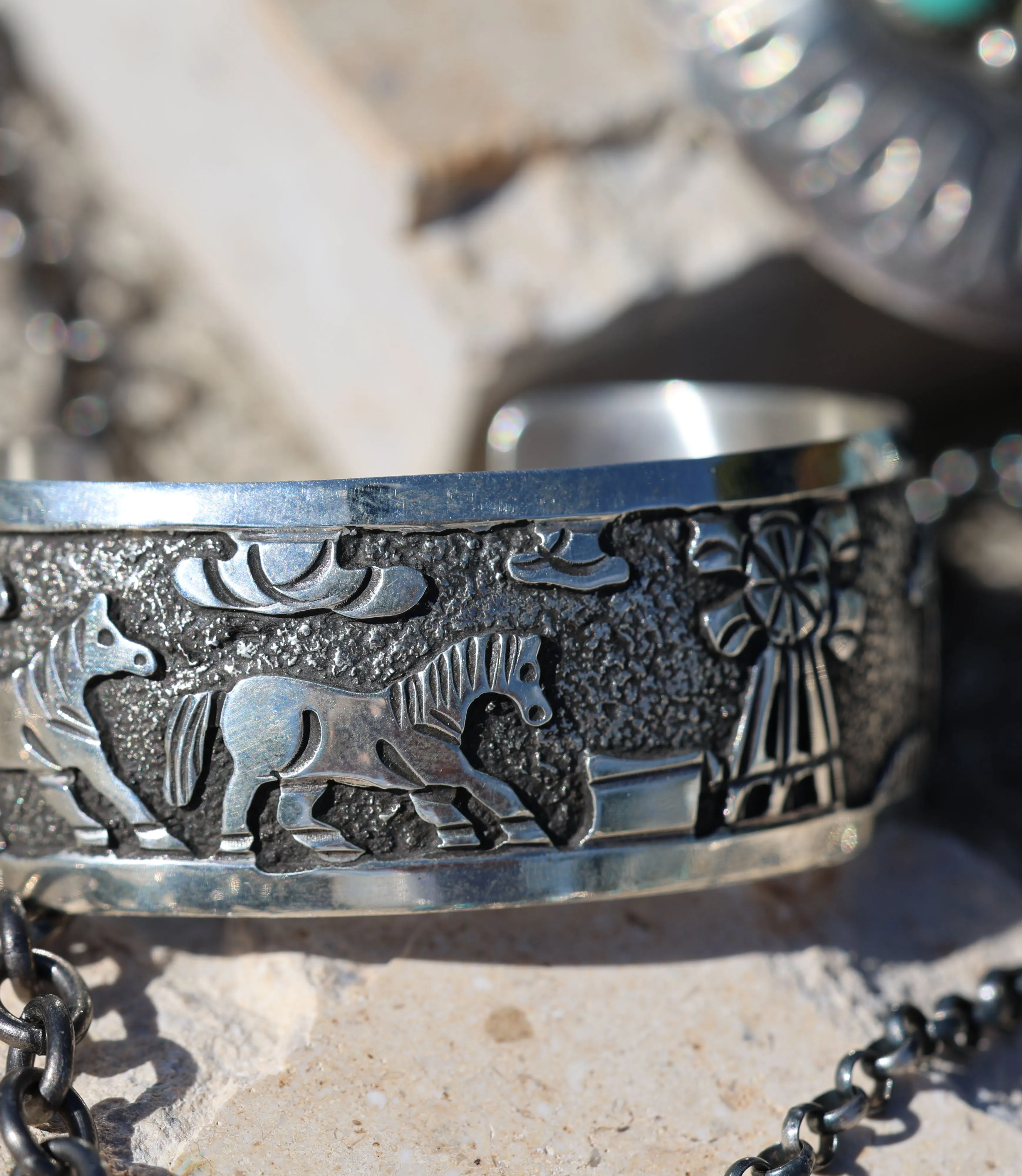 Embellished Sterling Silver Cuff Bracelet sold by Karen Kane product image thumbnail 4