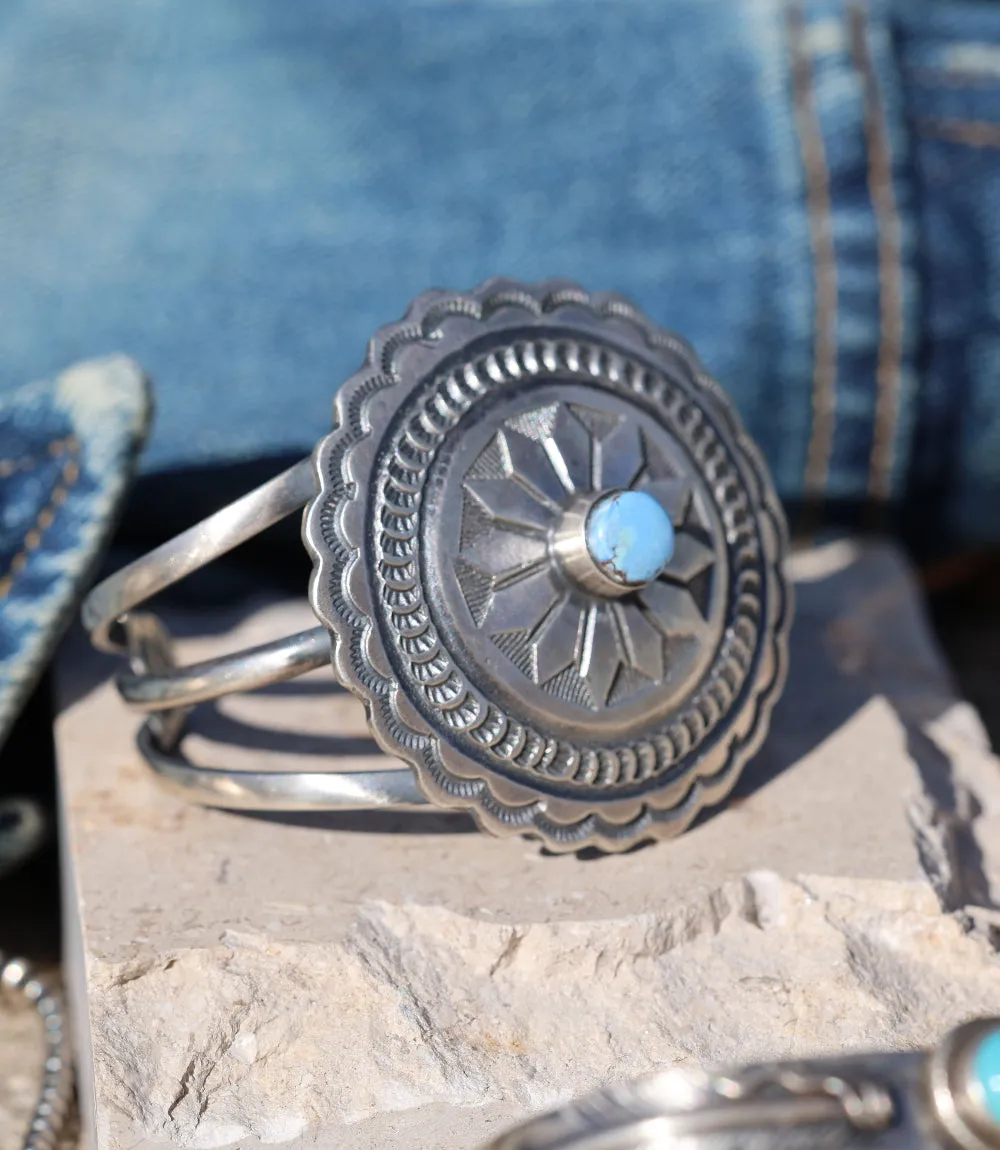 Sterling Silver Golden Hill Turquoise Bracelet sold by Karen Kane product image thumbnail 3