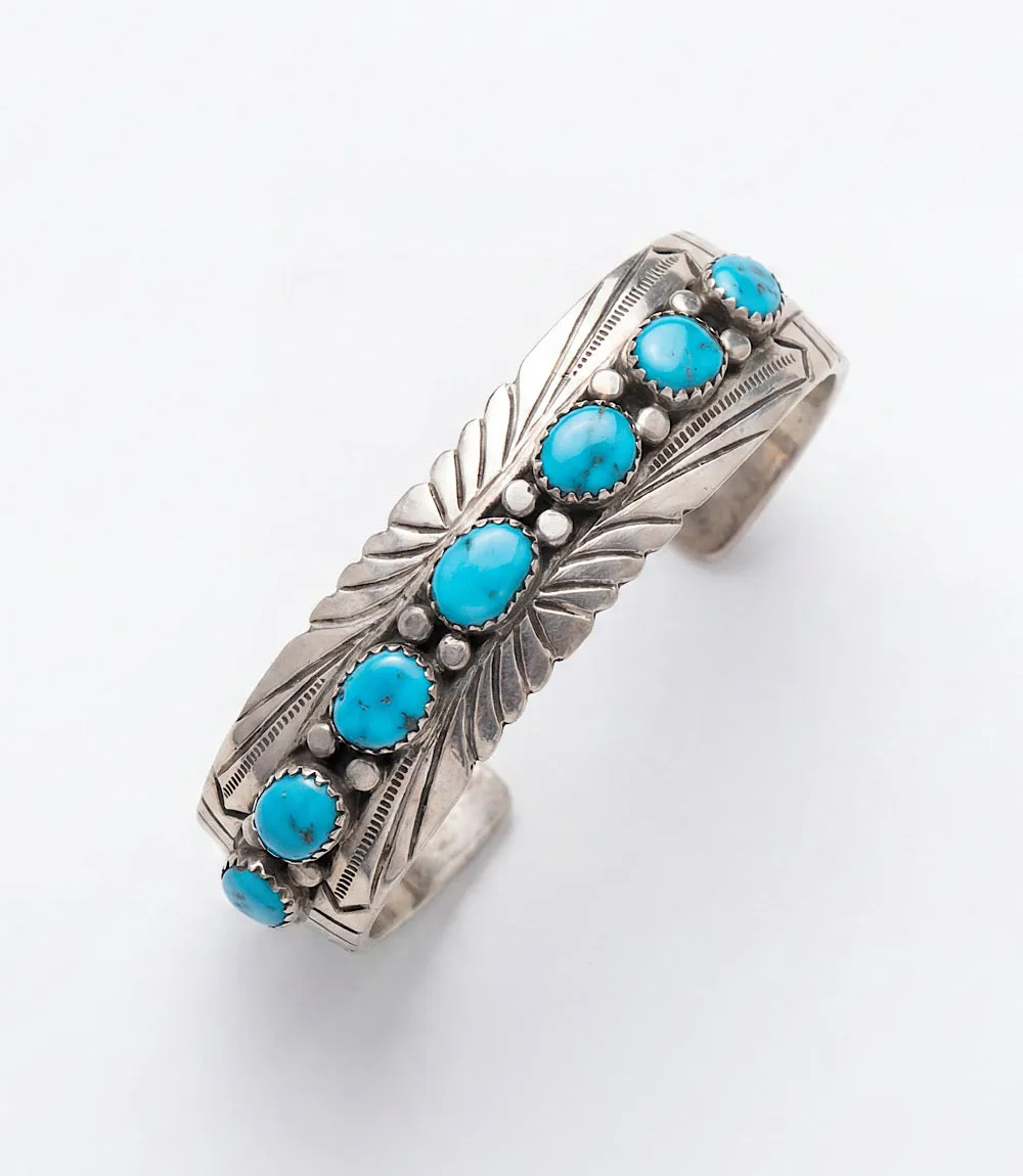 Sterling Silver Turquoise Cuff Bracelet sold by Karen Kane product image thumbnail 2