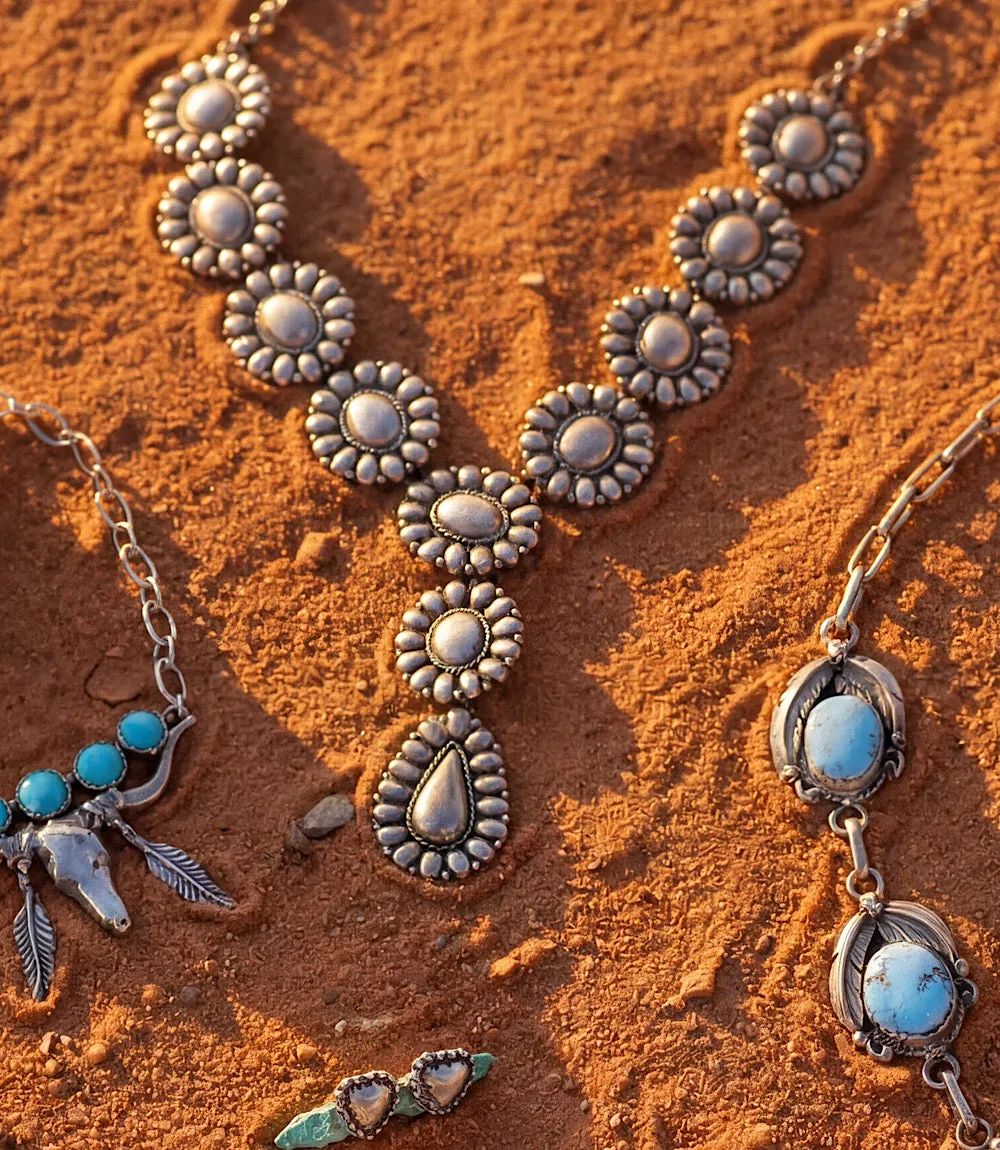 Sterling Silver Concho Necklace sold by Karen Kane product image thumbnail 4
