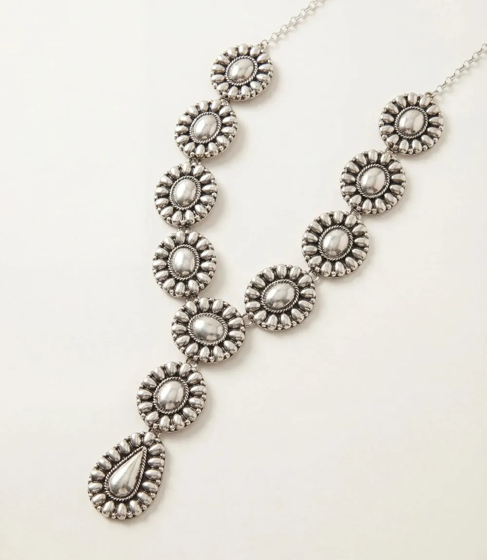 Sterling Silver Concho Necklace sold by Karen Kane product image thumbnail 3