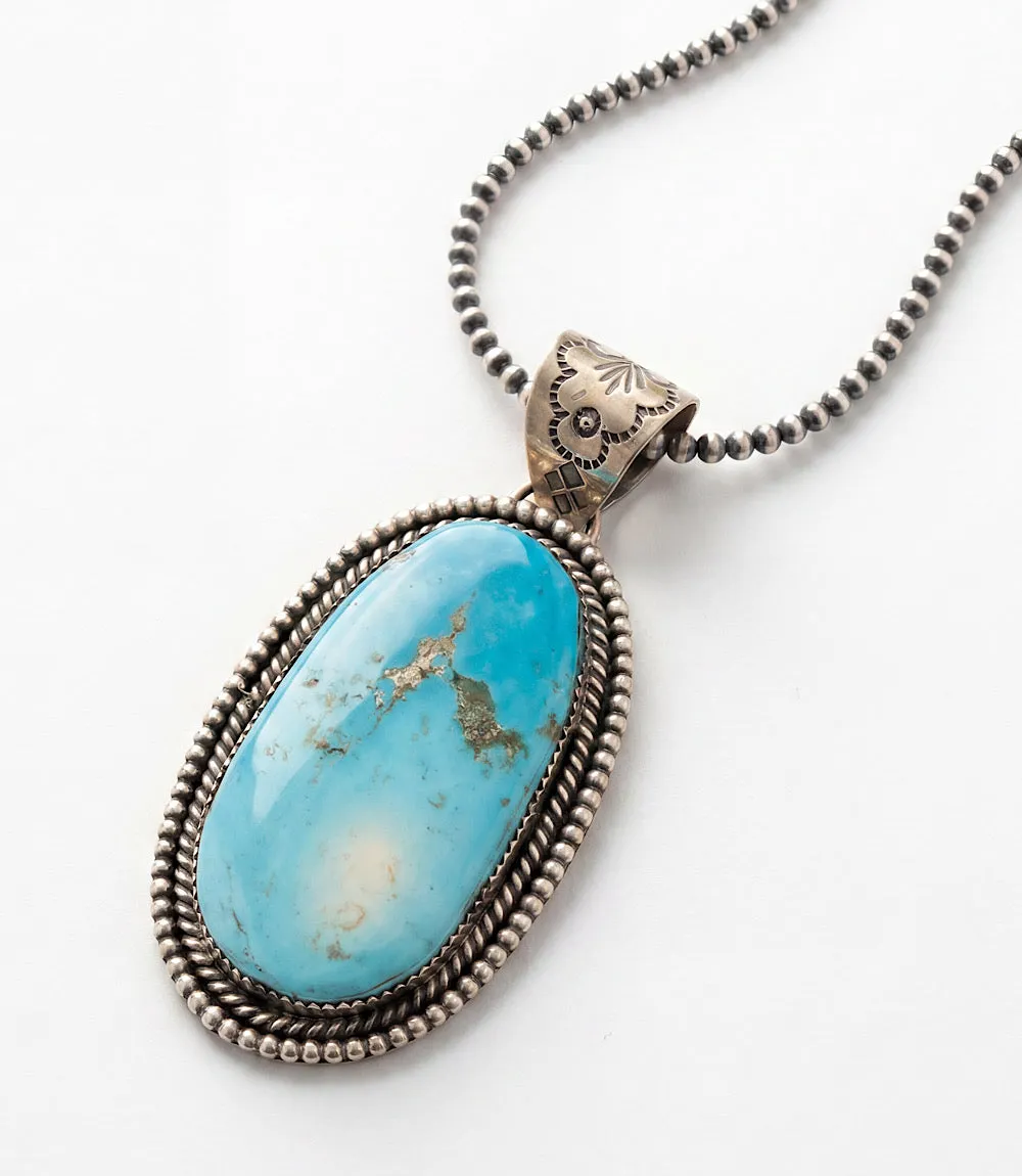 Sterling Silver Turquoise Pendant Necklace sold by Karen Kane product image thumbnail 4