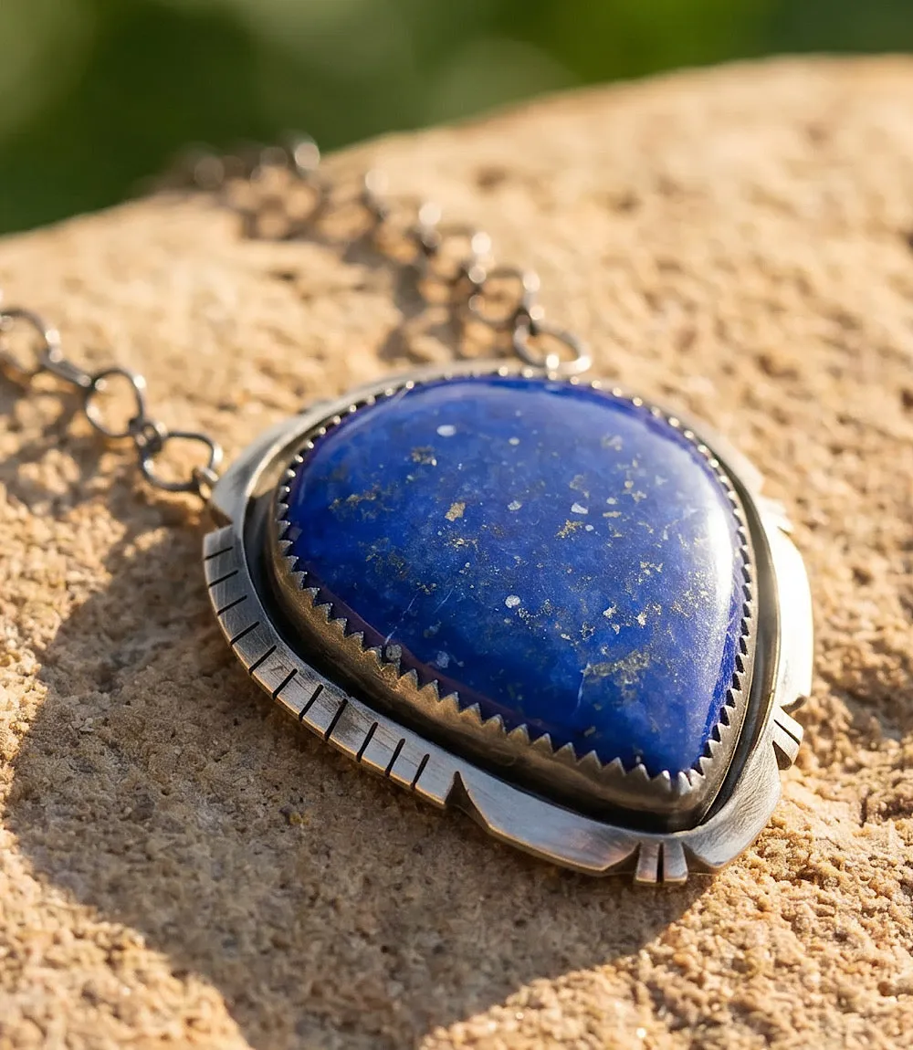 Lapis Pendant Necklace sold by Karen Kane product image thumbnail 4