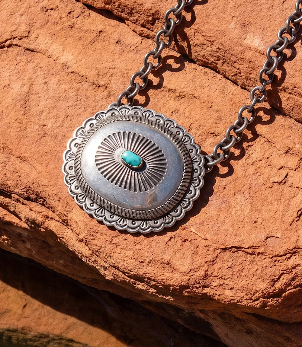 Embellished Sterling Silver Turquoise Necklace sold by Karen Kane product image thumbnail 2