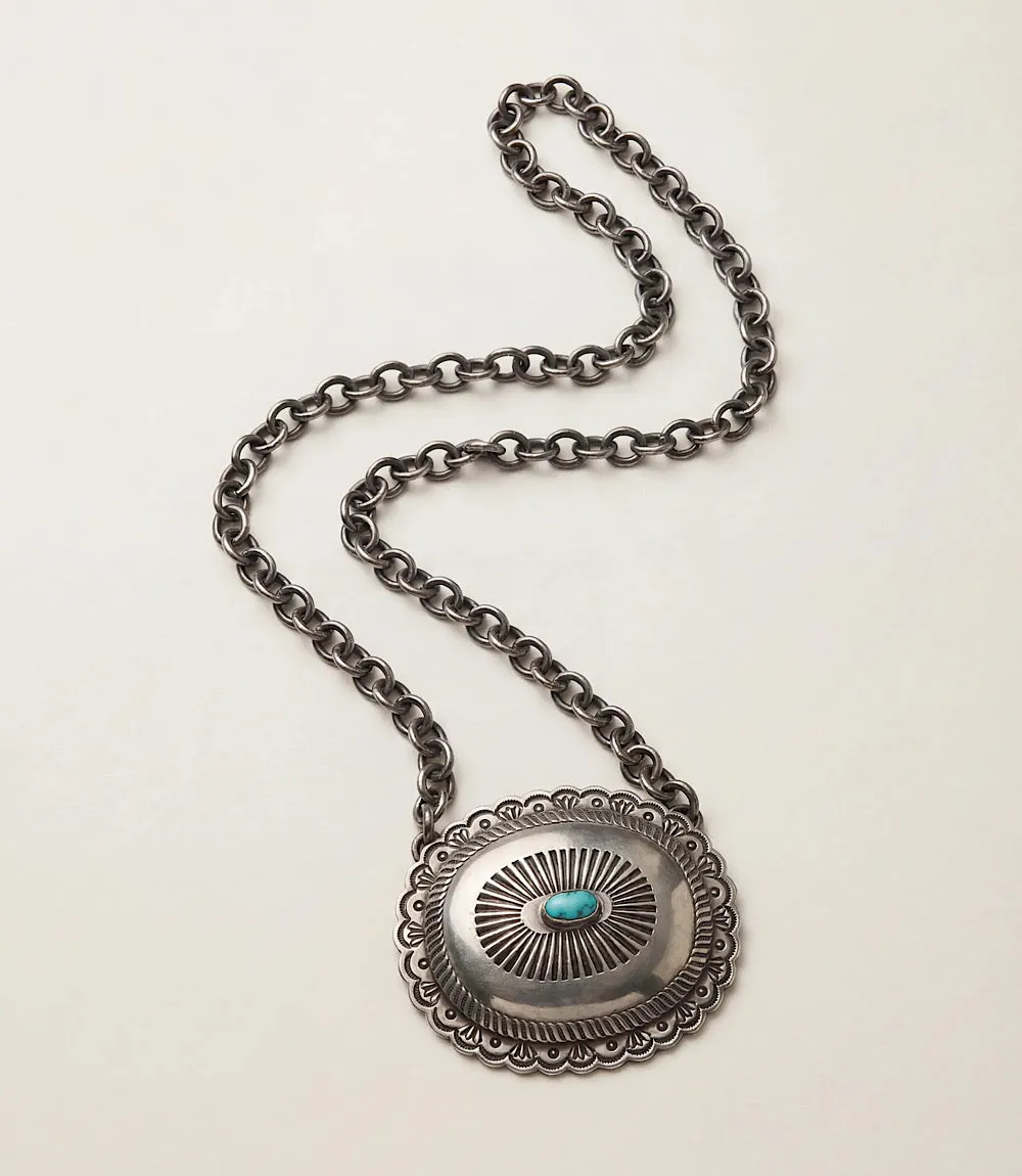 Embellished Sterling Silver Turquoise Necklace sold by Karen Kane product image thumbnail 4