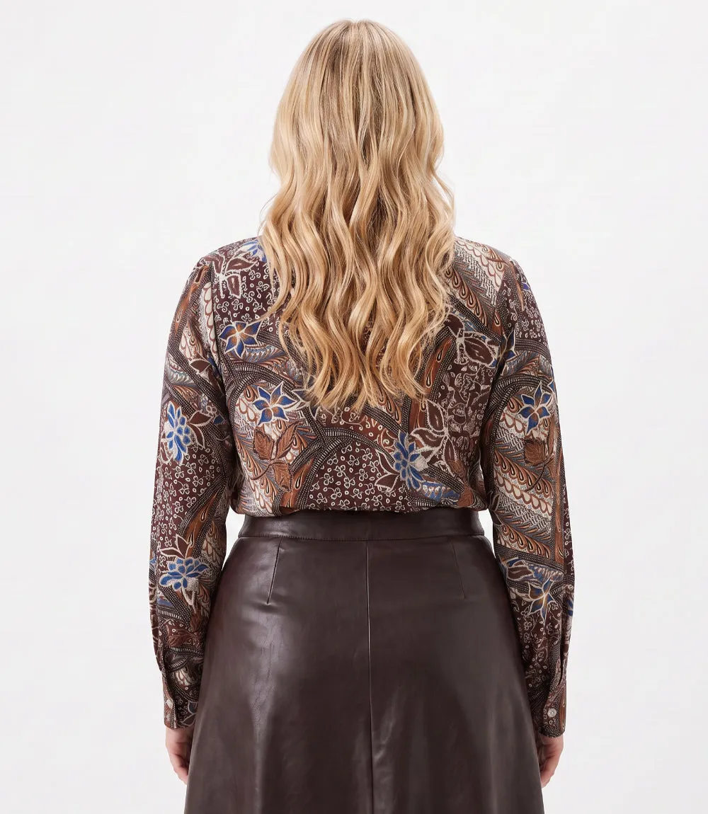 Plus Size Long Sleeve Bow Top sold by Karen Kane product image thumbnail 4