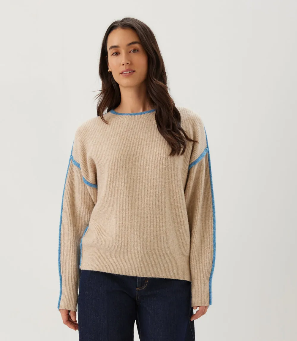 Petite Size Colorblock Crewneck Sweater sold by Karen Kane product image thumbnail 5
