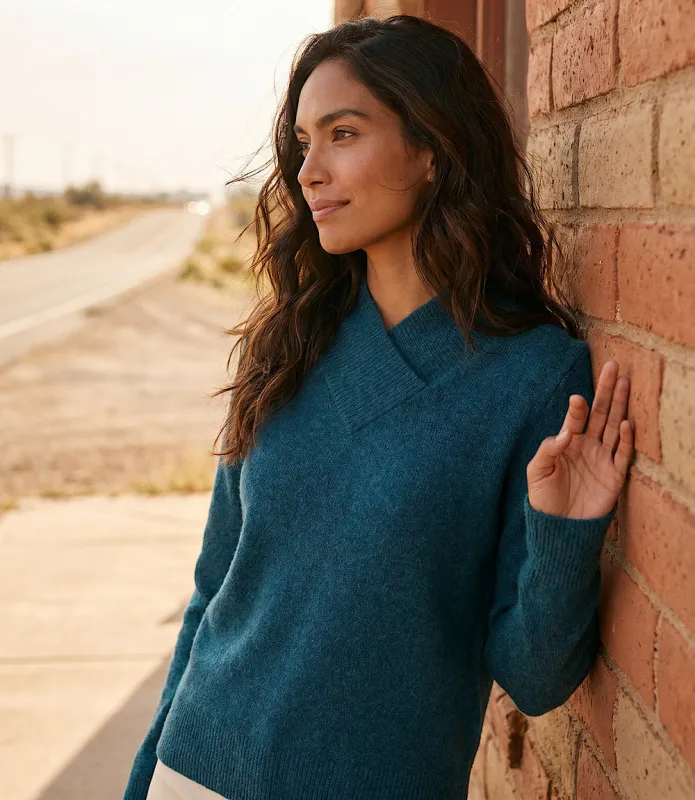 Shawl Collar Sweater made by Karen Kane