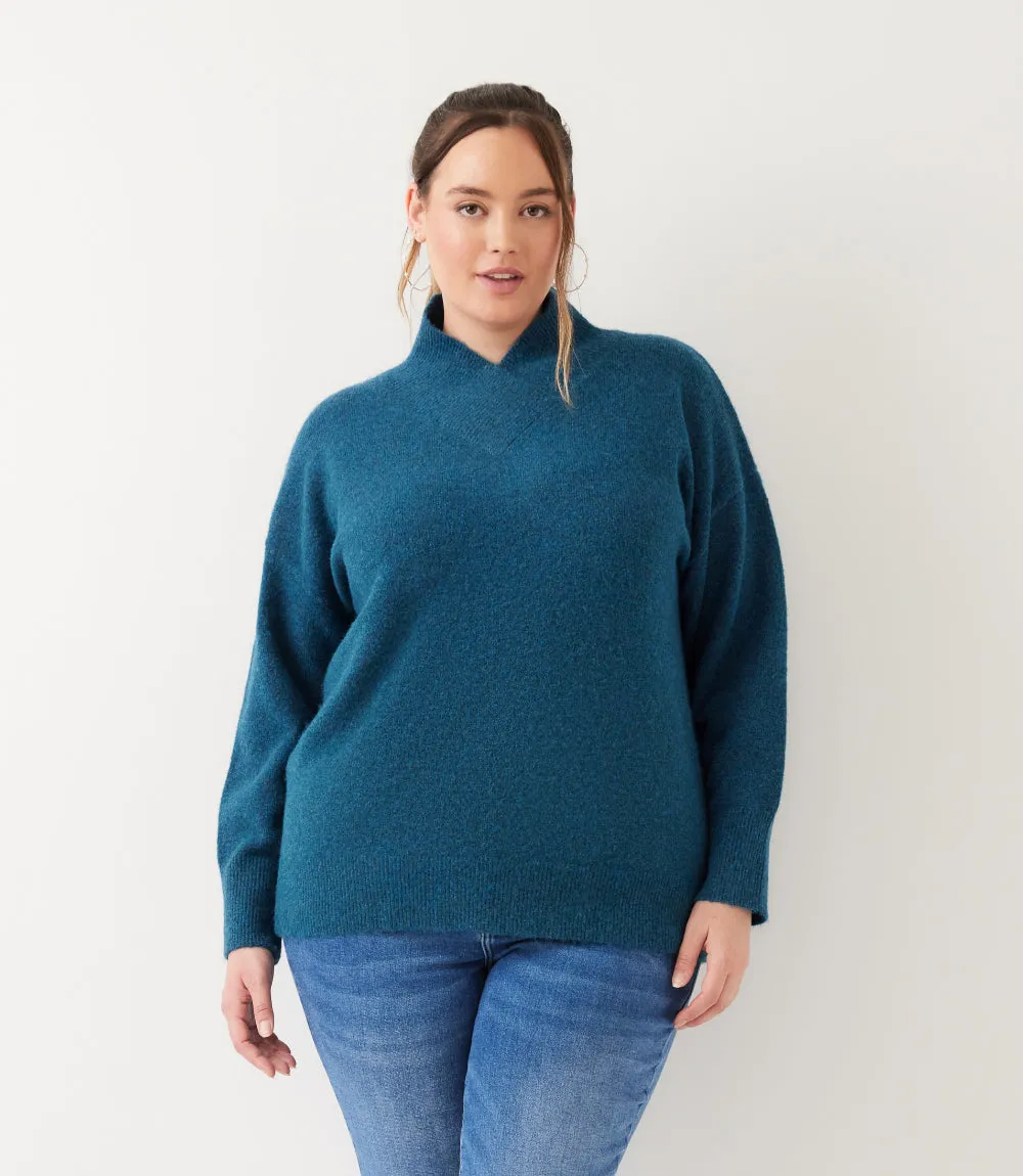 Plus Size Shawl Collar Sweater sold by Karen Kane product image thumbnail 3