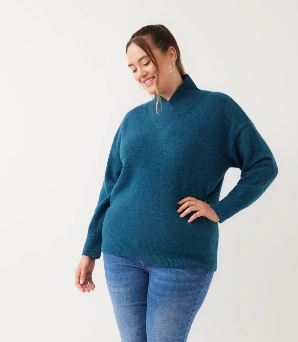 Plus Size Shawl Collar Sweater sold by Karen Kane product image thumbnail 4