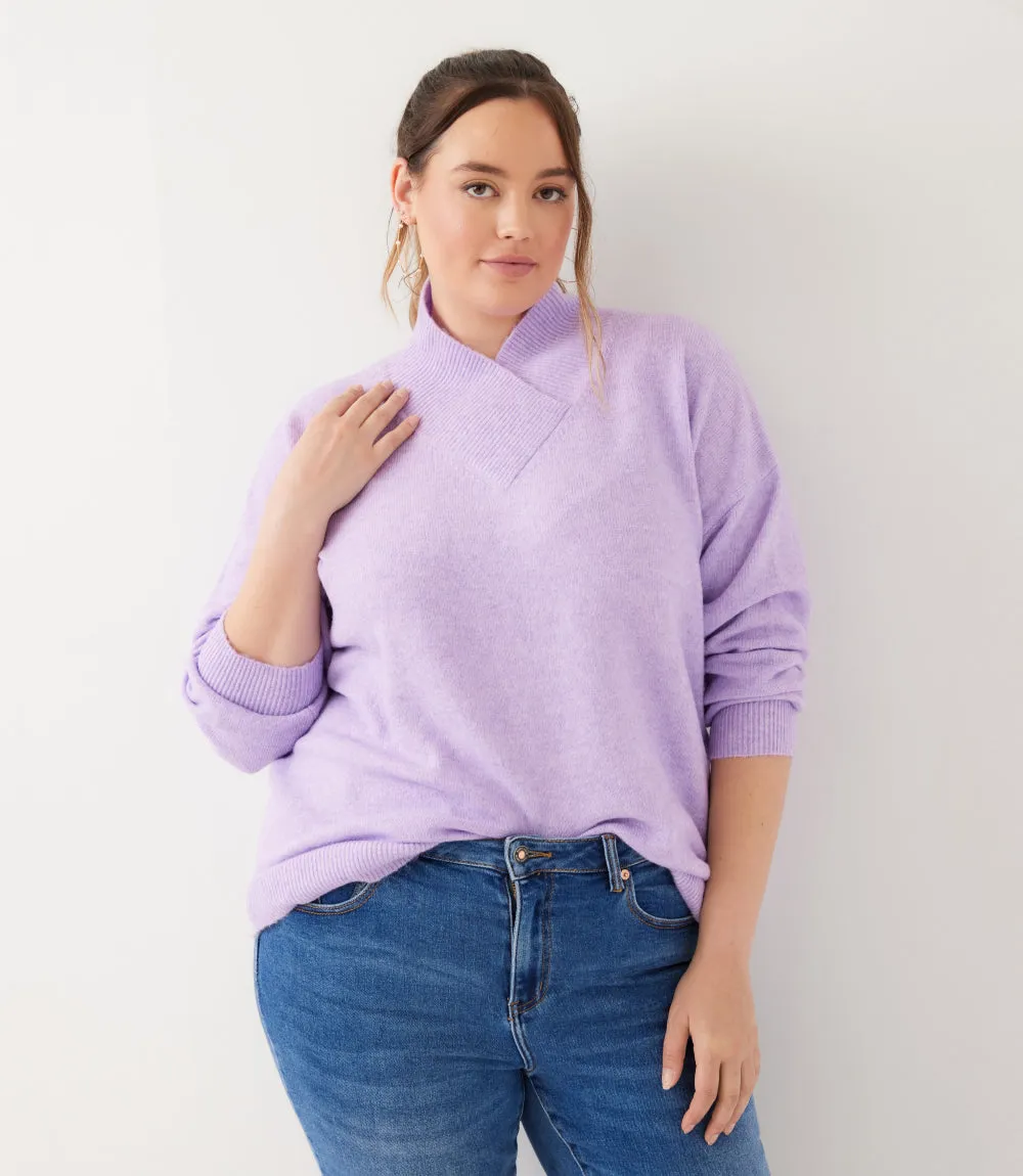 Plus Size Shawl Collar Sweater sold by Karen Kane product image thumbnail 4