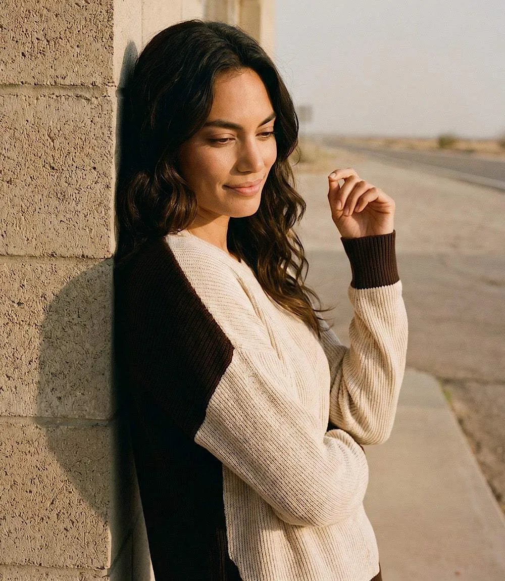 Ribbed Long Sleeve Colorblock Turtleneck Top sold by Karen Kane product image thumbnail 2