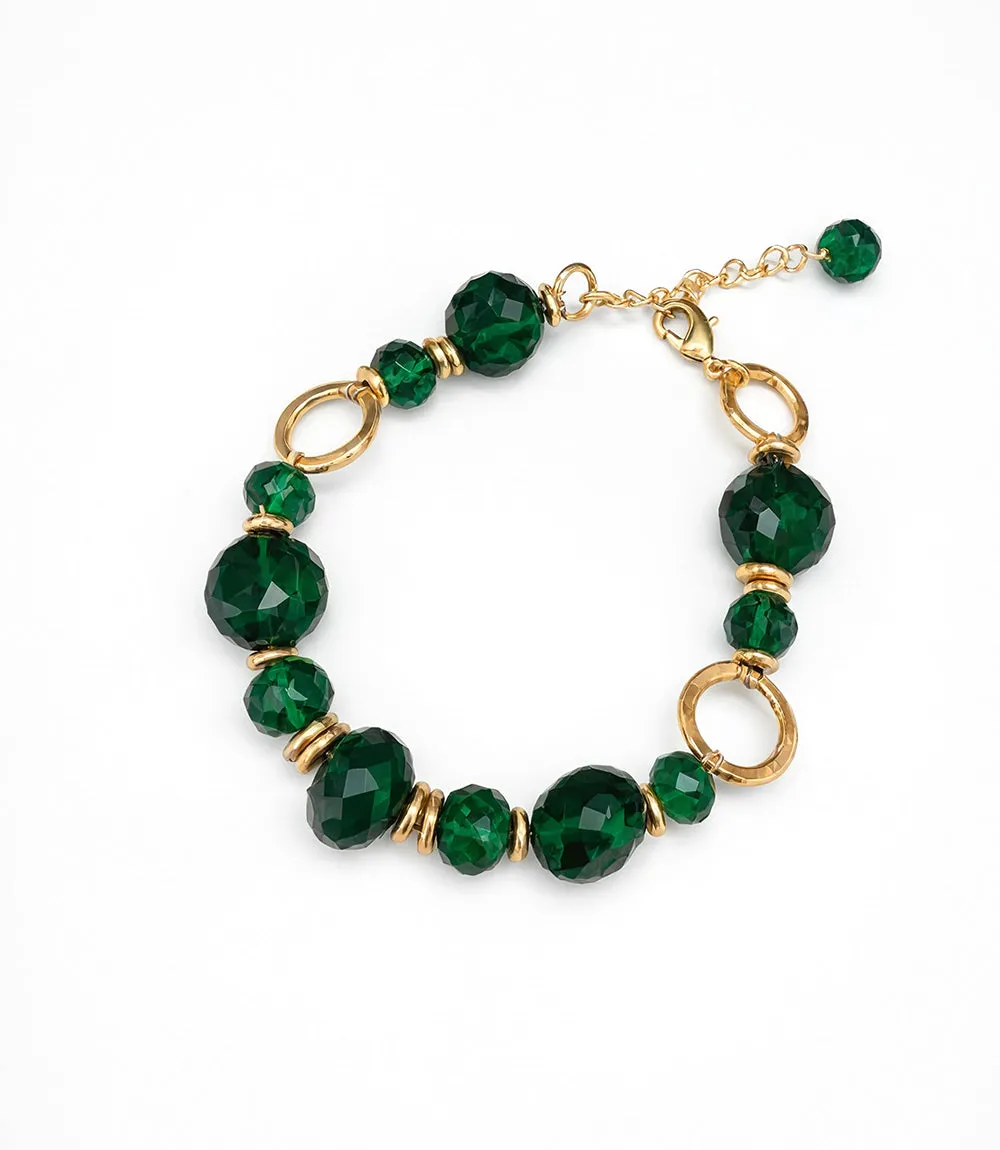 Beaded Emerald Bracelet sold by Karen Kane