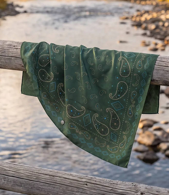 Pretty Paisley Silk Scarf made by Karen Kane
