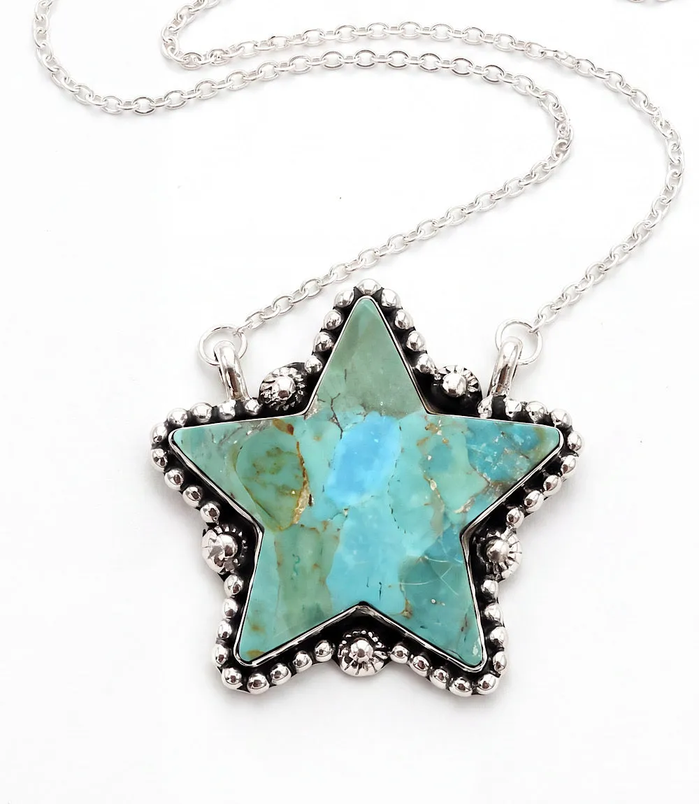 Kingman Turquoise Star Necklace sold by Karen Kane product image thumbnail 3