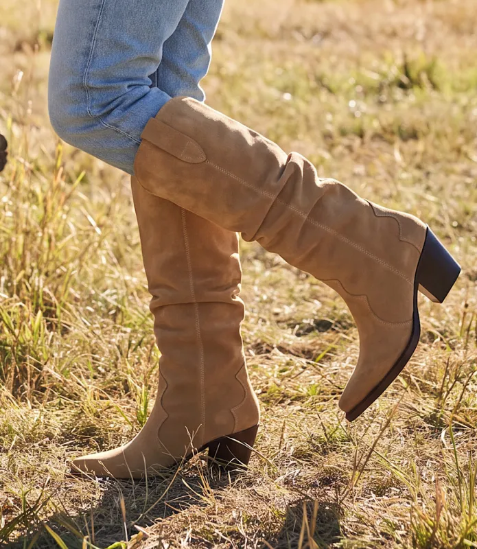 Dolce Vita Buckly Slouchy High Boots made by Dolce Vita