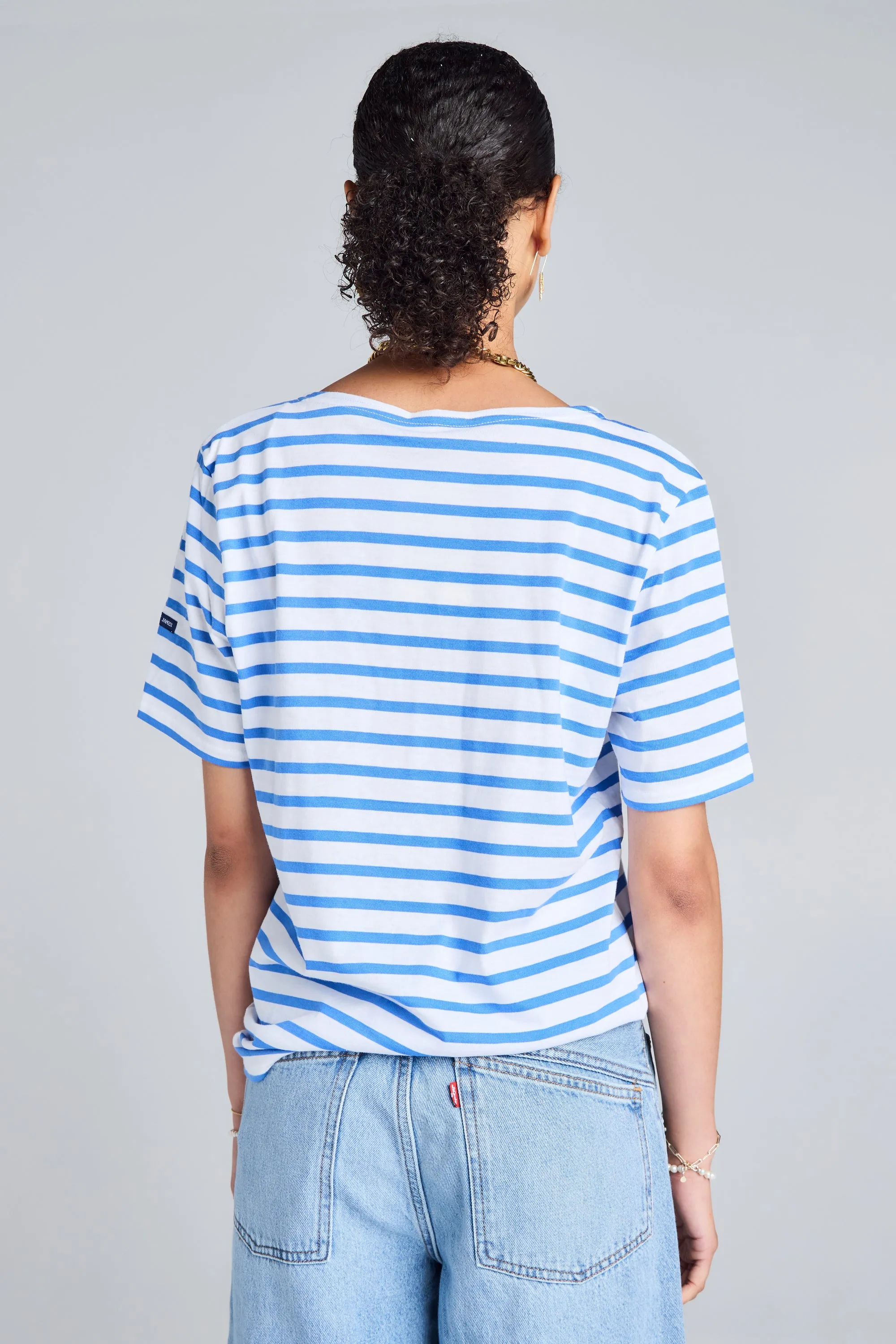 Levant Moderne Short Sleeve Striped Sailor Shirt Neige/Mer sold by Karen Walker product image thumbnail 3