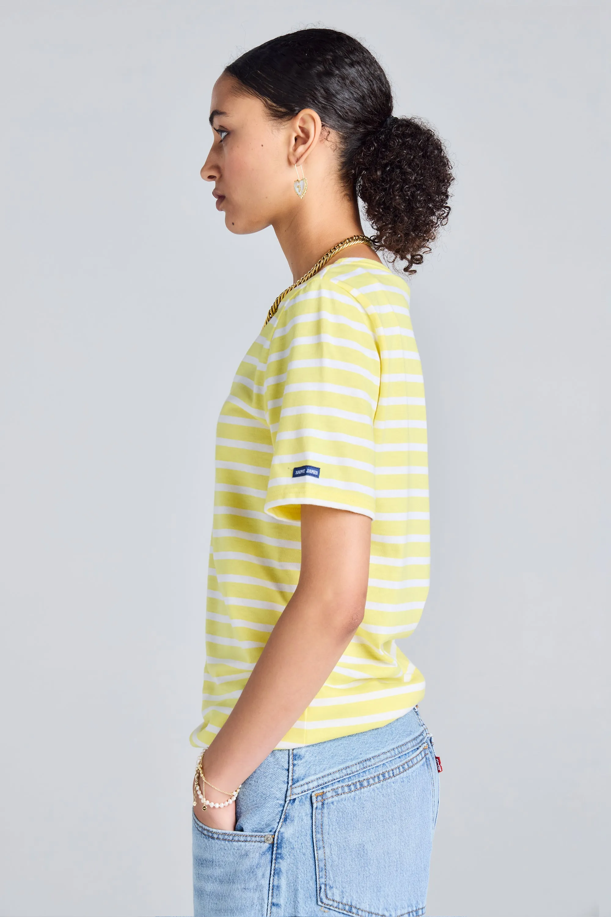 Levant Moderne Short Sleeve Striped Sailor Shirt Acidule/Neige sold by Karen Walker product image thumbnail 2