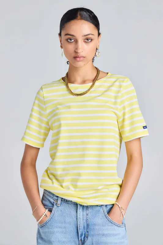 Levant Moderne Short Sleeve Striped Sailor Shirt Acidule/Neige sold by Karen Walker