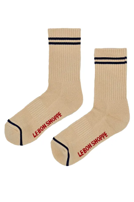 Boyfriend Socks Cashew sold by Karen Walker