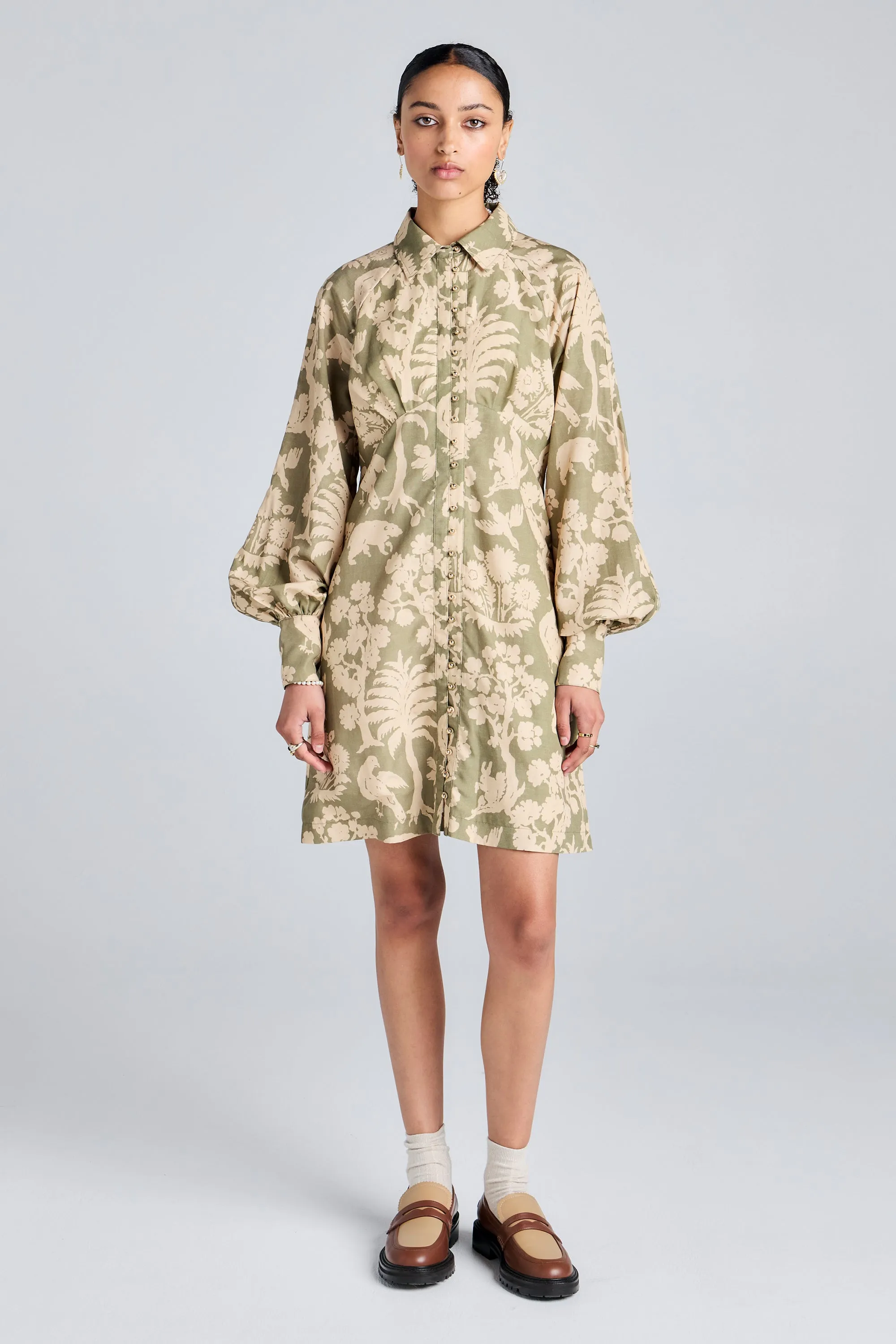 Milly Dress Olive sold by Karen Walker