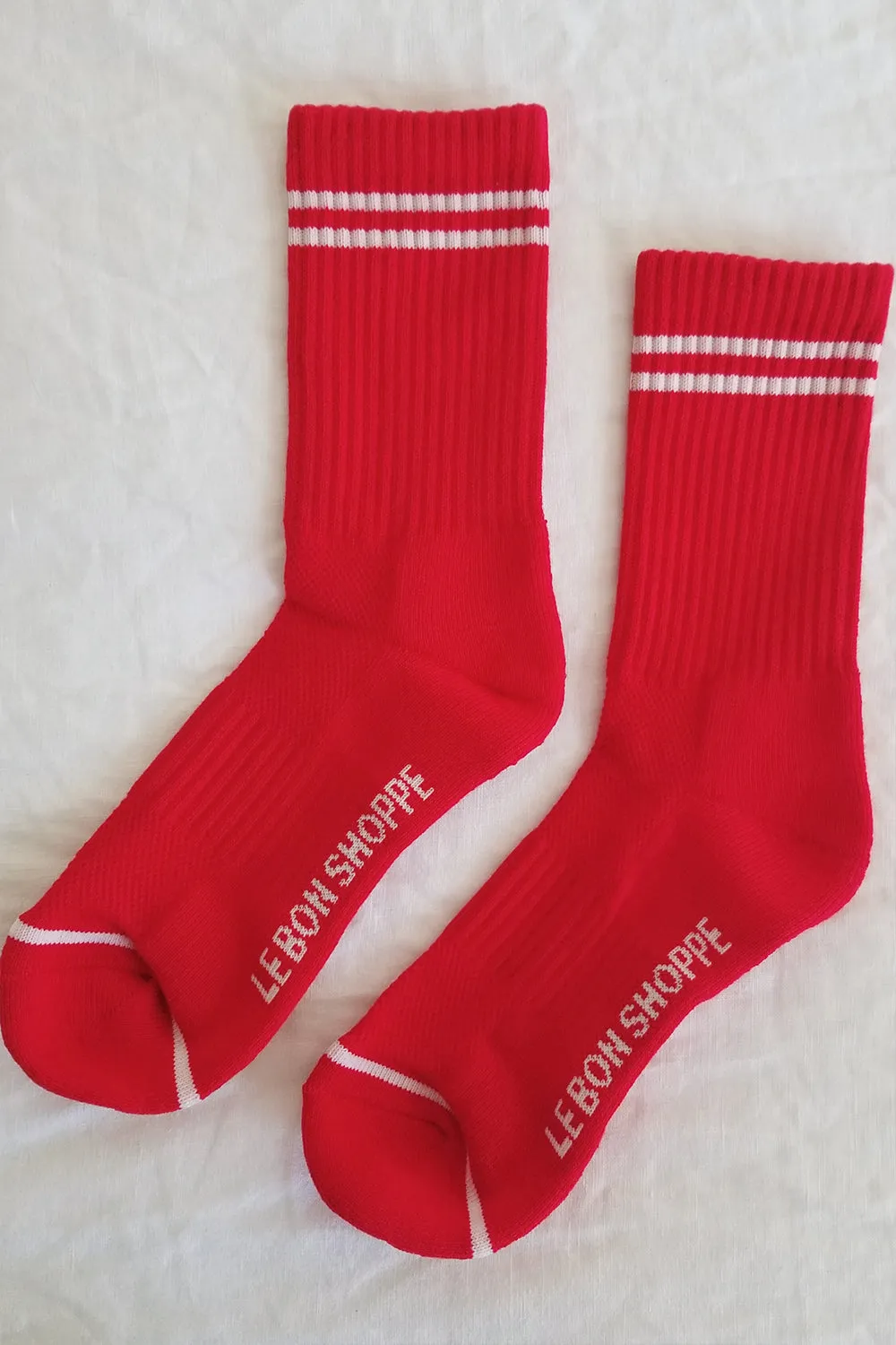 Boyfriend Socks Red sold by Karen Walker