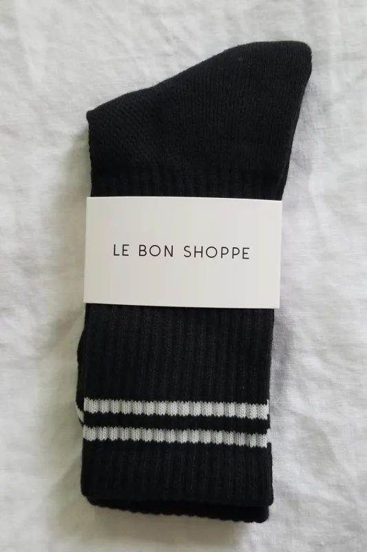 Boyfriend Socks Noir sold by Karen Walker
