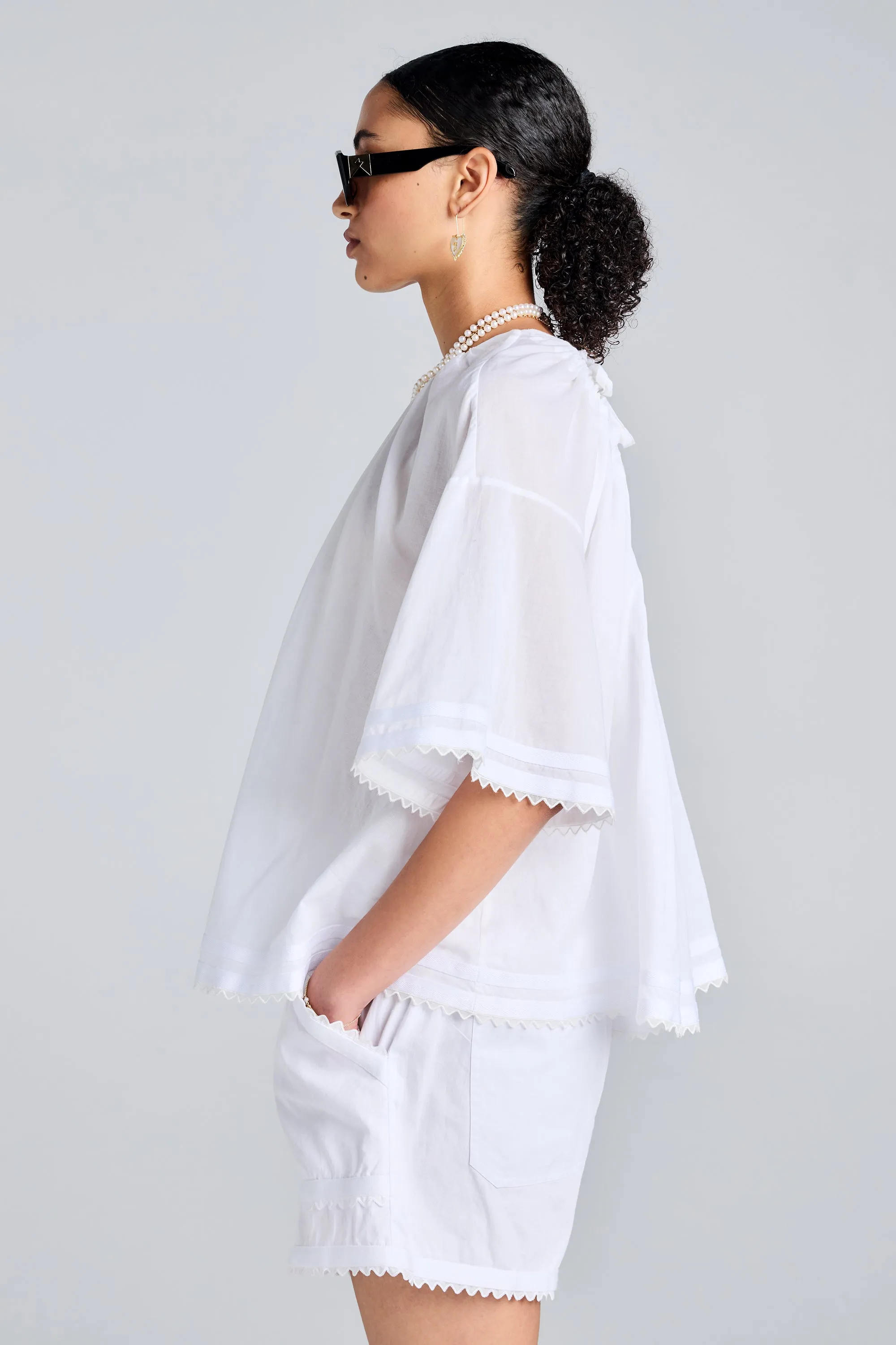 Field Blouse White sold by Karen Walker product image thumbnail 2