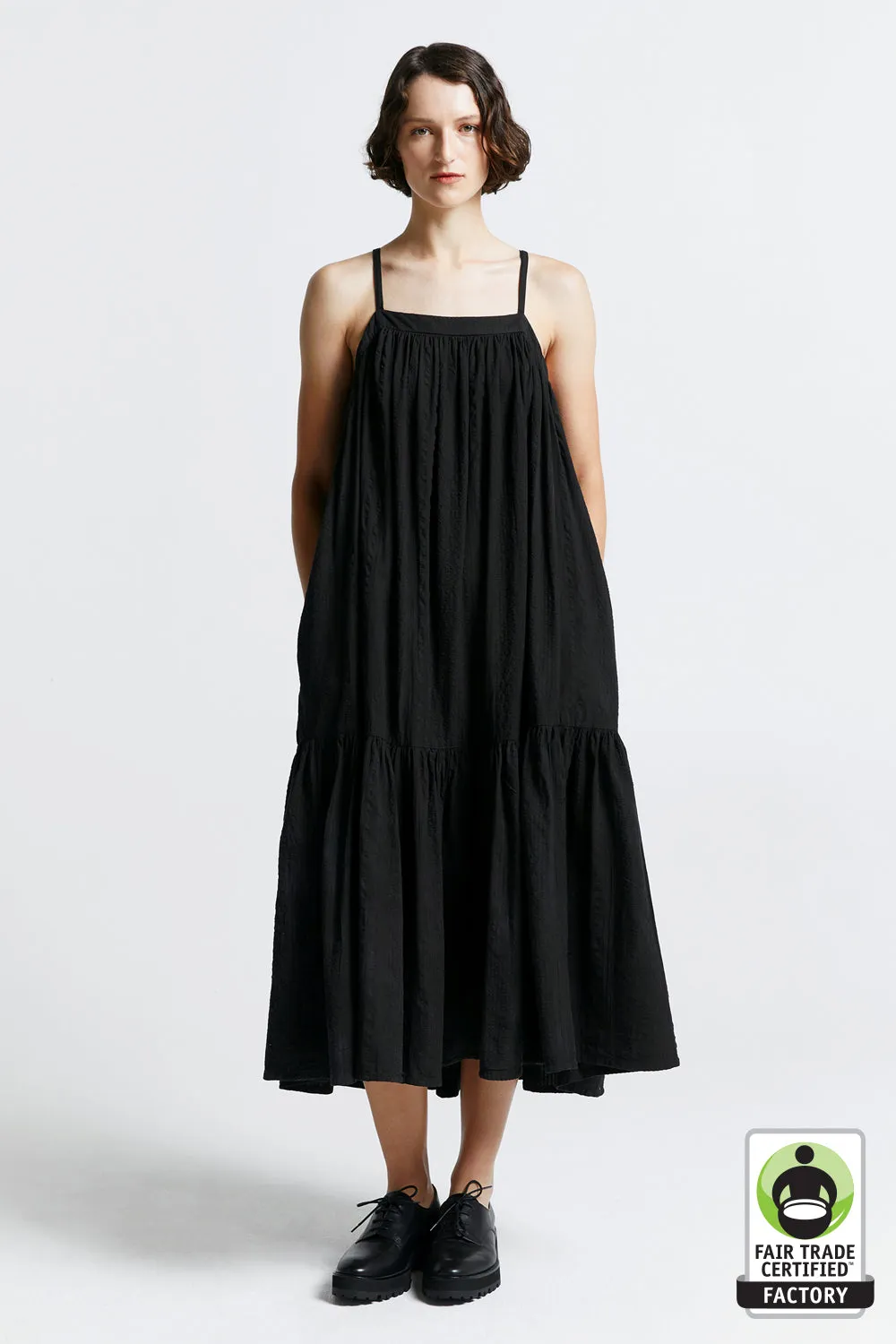 Armeria Organic Cotton Dress Black sold by Karen Walker