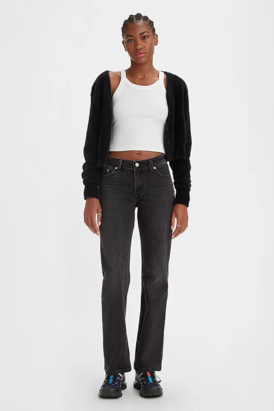 Low Pitch Bootcut Jeans Black Worn In sold by Karen Walker