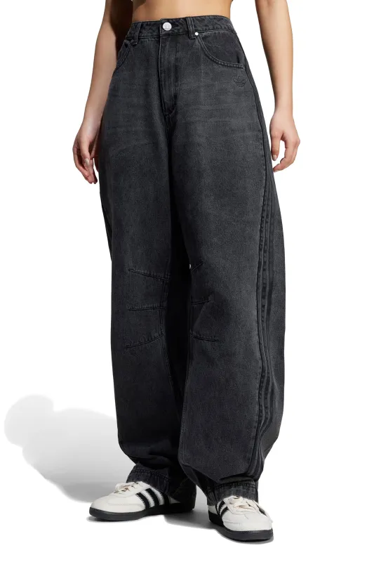 Adilenium Barrel Leg Denim Pants Black sold by Karen Walker