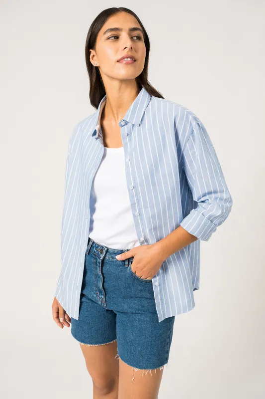 Myriam Blouse Mer/Blanc made by Saint James